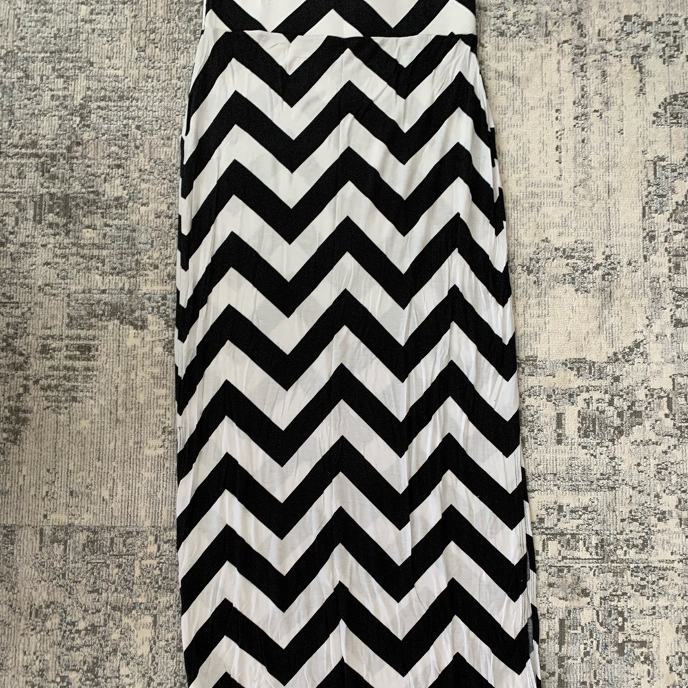 Ana Maxi Chevron Skirt